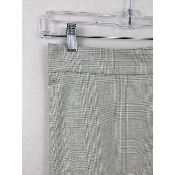 Rachel Zoe Womens Gray Plaid Mini Skirt Light Gray Fully Lined Skirt NWOT SZ XS - Picture 2 of 11